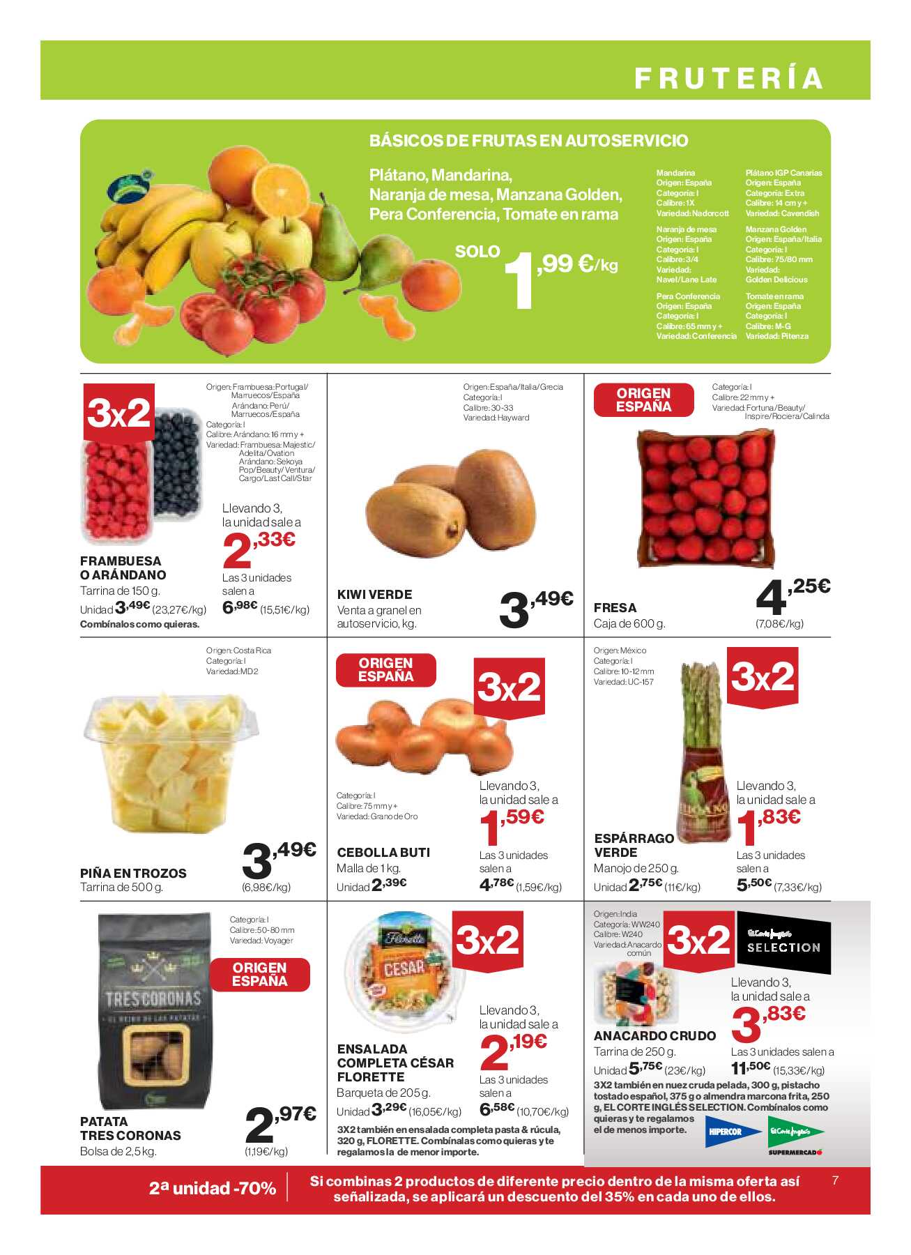 3x2 en miles de productos El Corte Inglés. Página 07