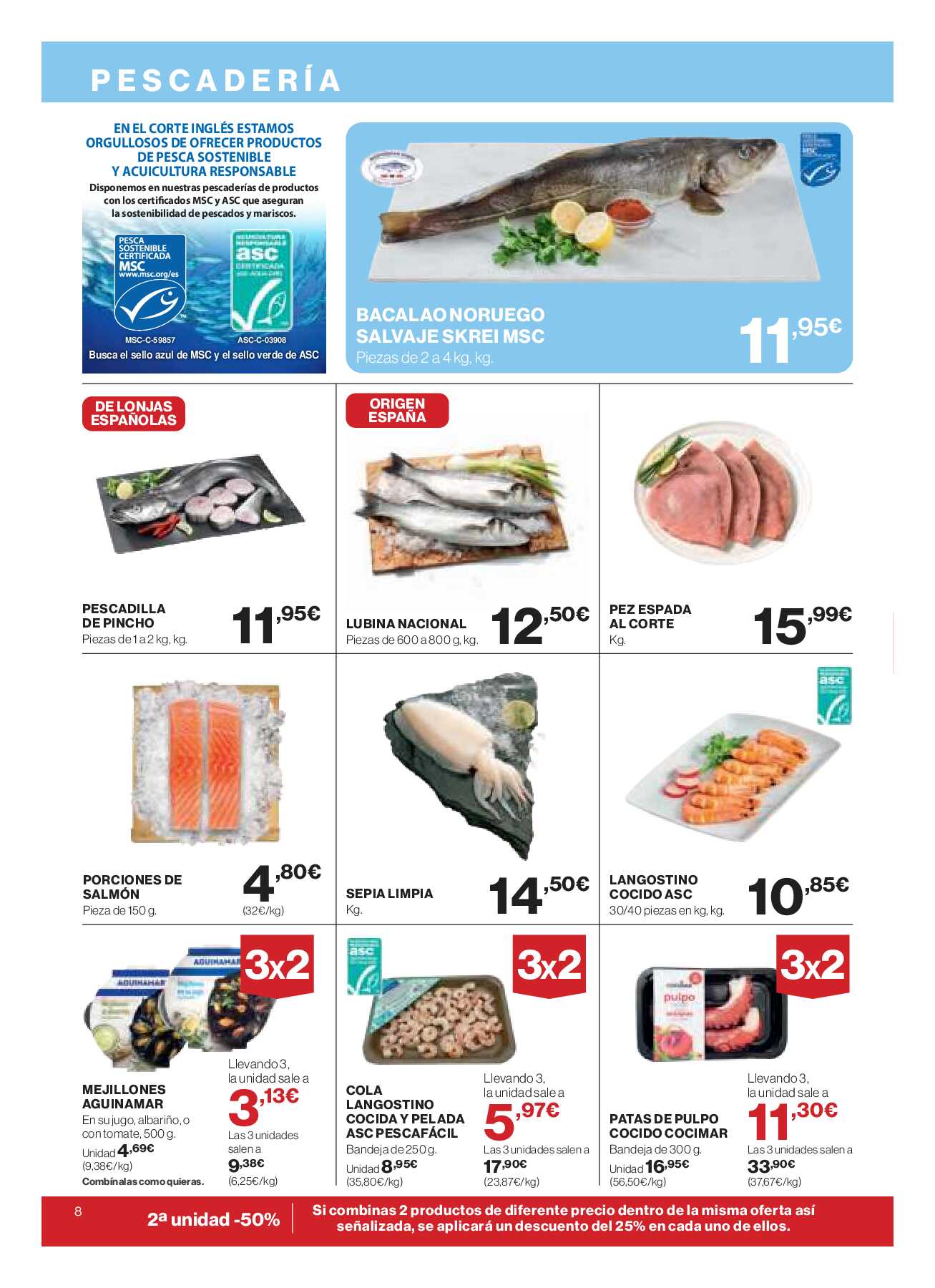 3x2 en miles de productos El Corte Inglés. Página 08