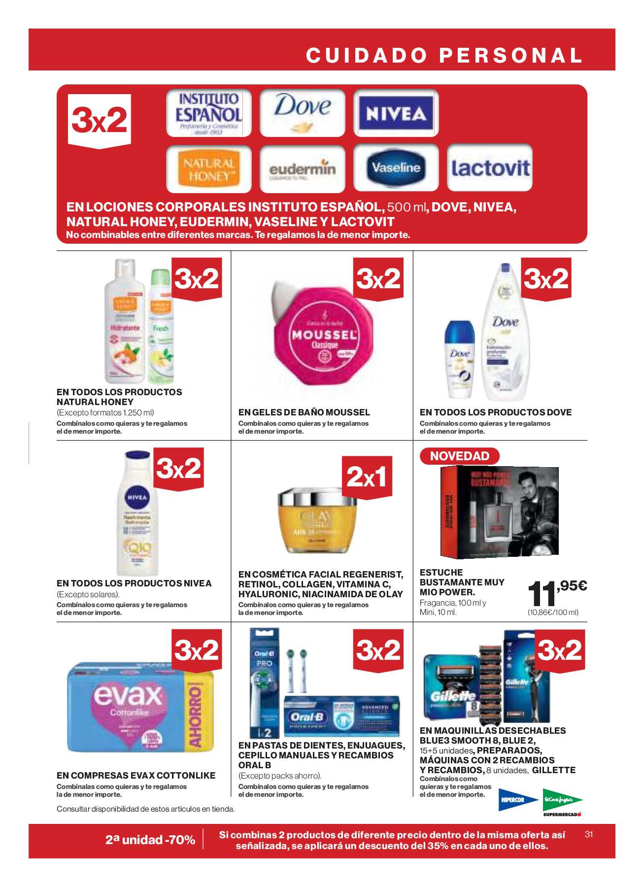 3x2 en miles de productos El Corte Inglés. Página 39