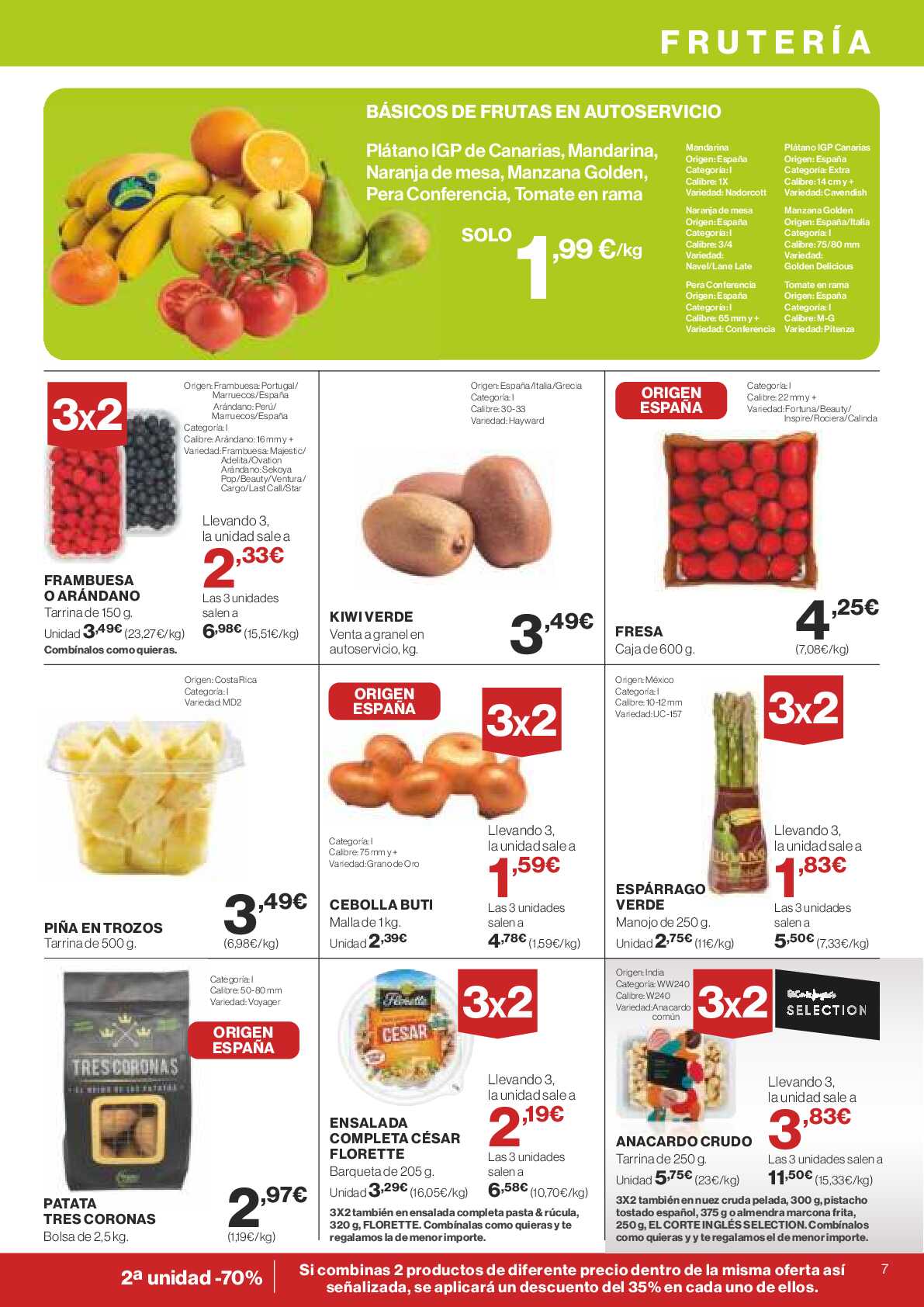3x2 en miles de productos Supercor. Página 07