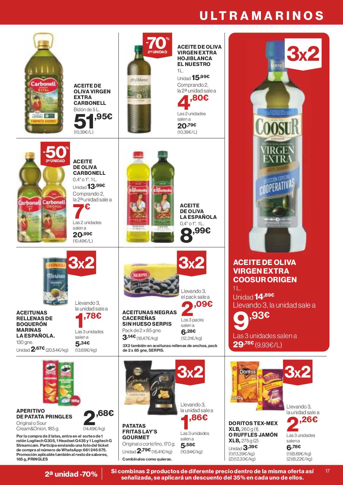 3x2 en miles de productos Supercor. Página 17