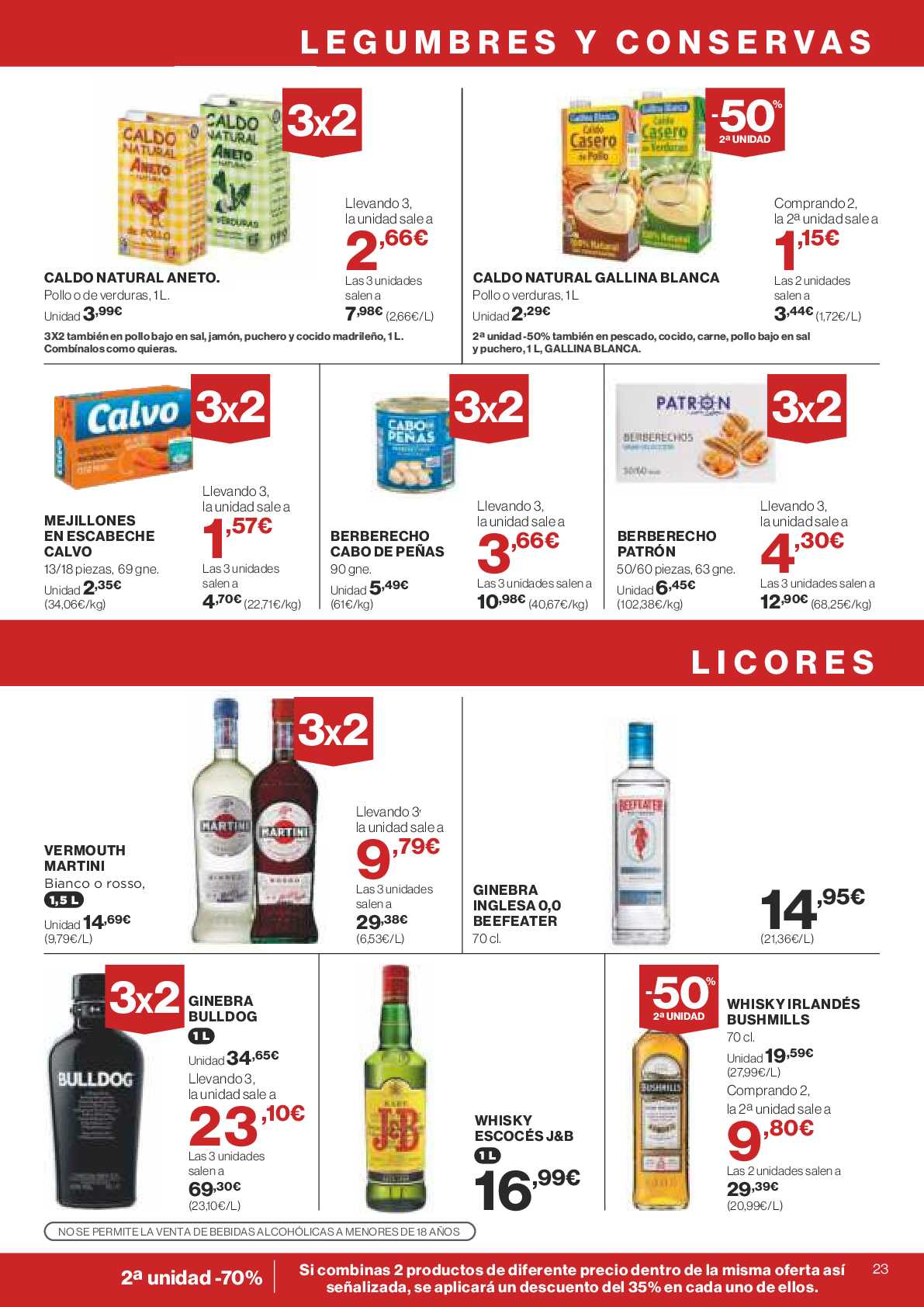 3x2 en miles de productos Supercor. Página 23