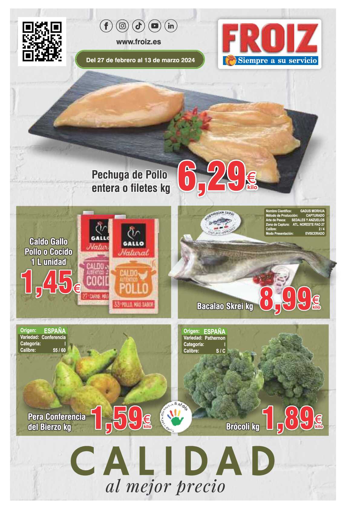 Folleto ofertas Froiz. Página 01
