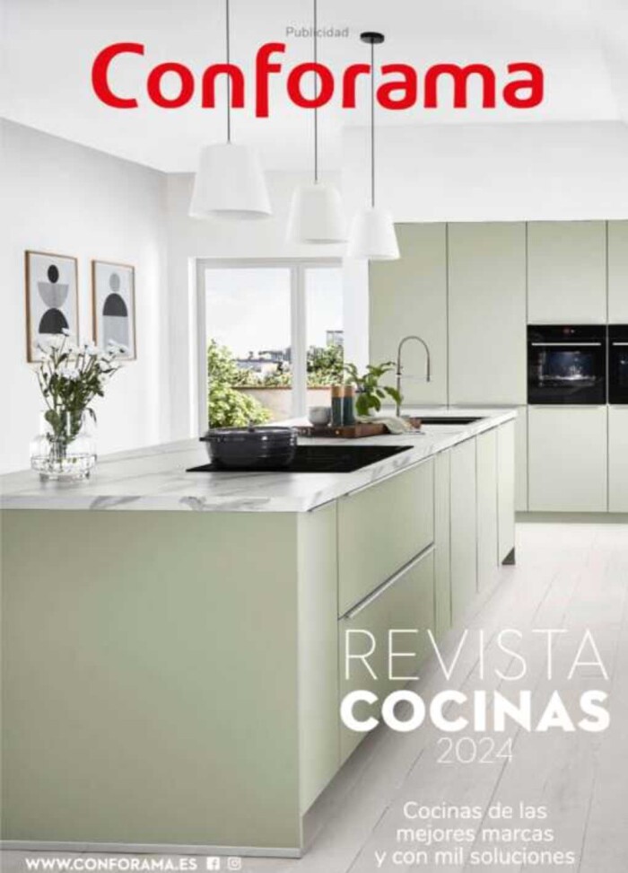 Catálogo cocinas Conforama. Página de portada