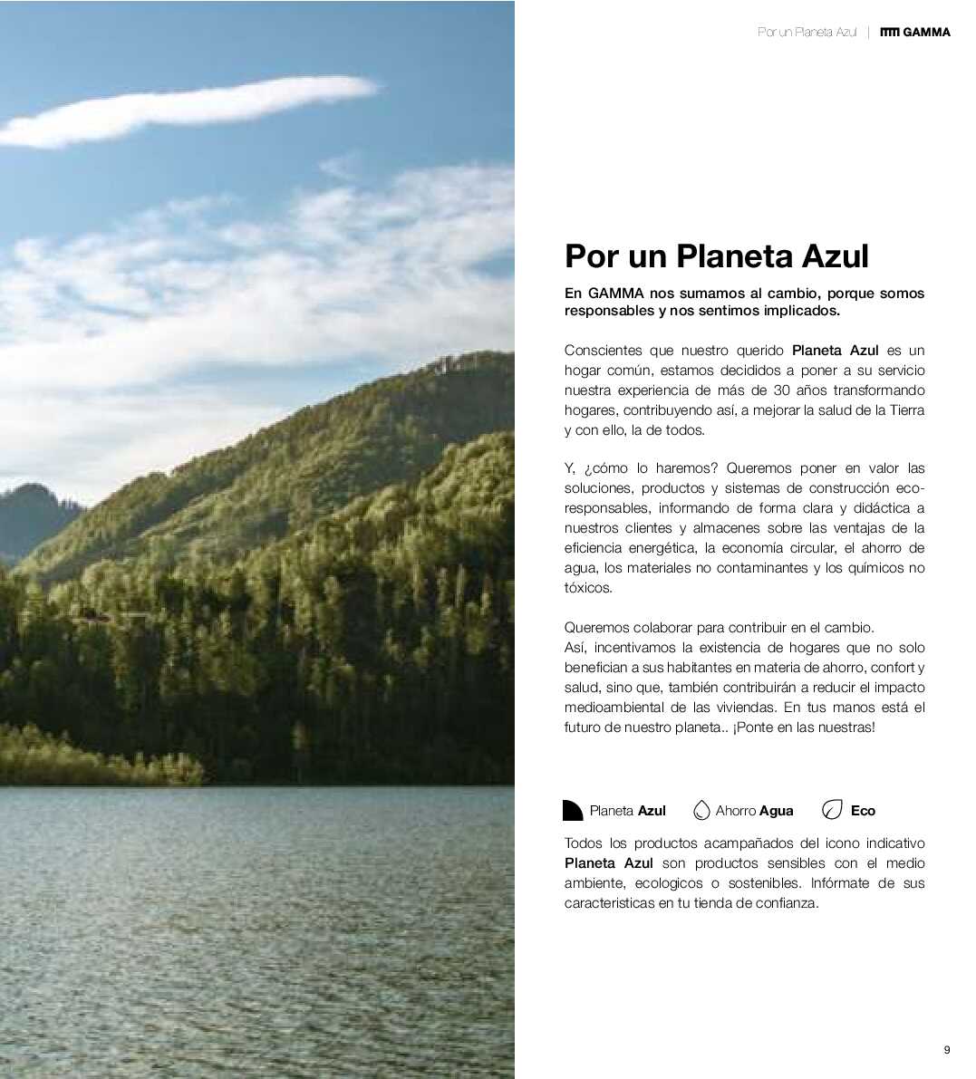 Catálogo de baños Gamma. Página 08