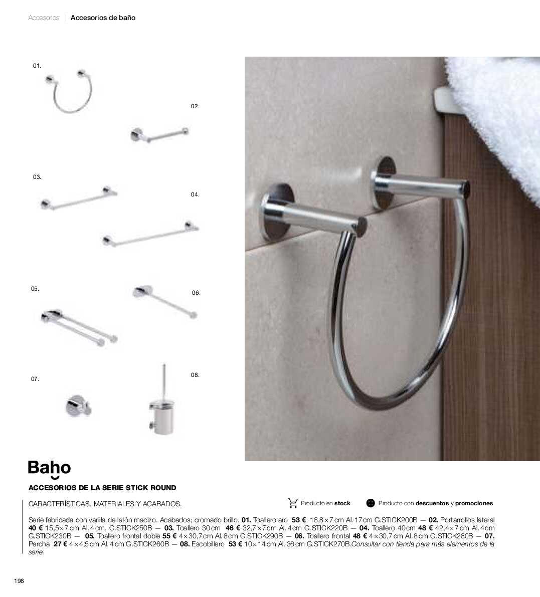 Catálogo de baños Gamma. Página 197