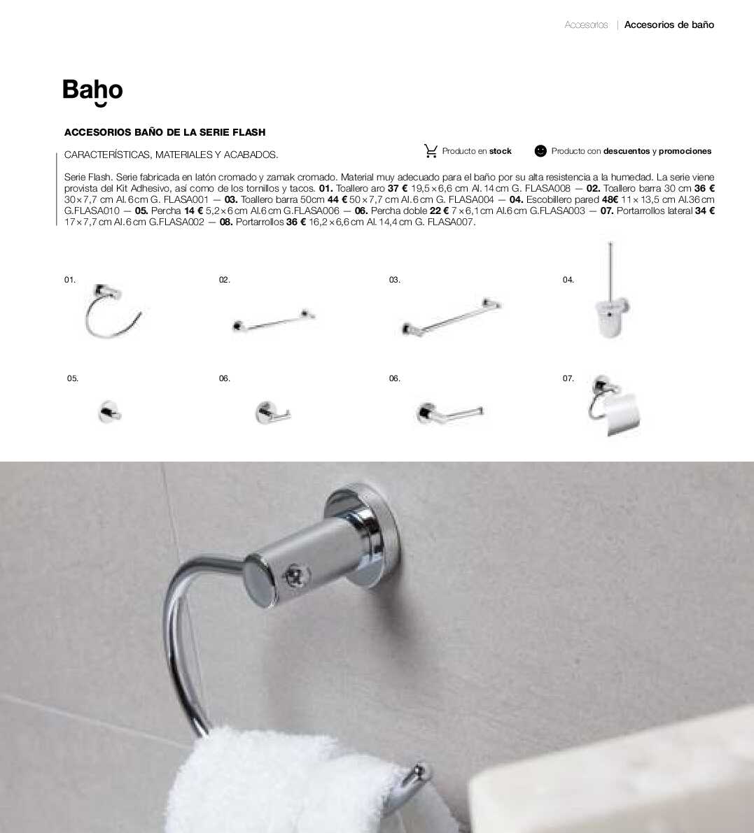 Catálogo de baños Gamma. Página 204