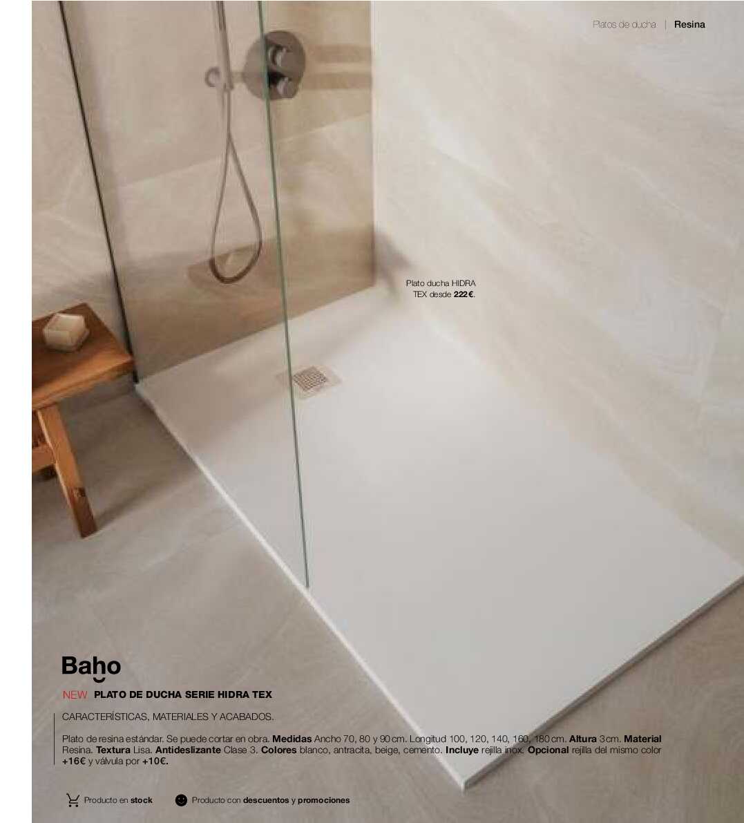 Catálogo de baños Gamma. Página 222