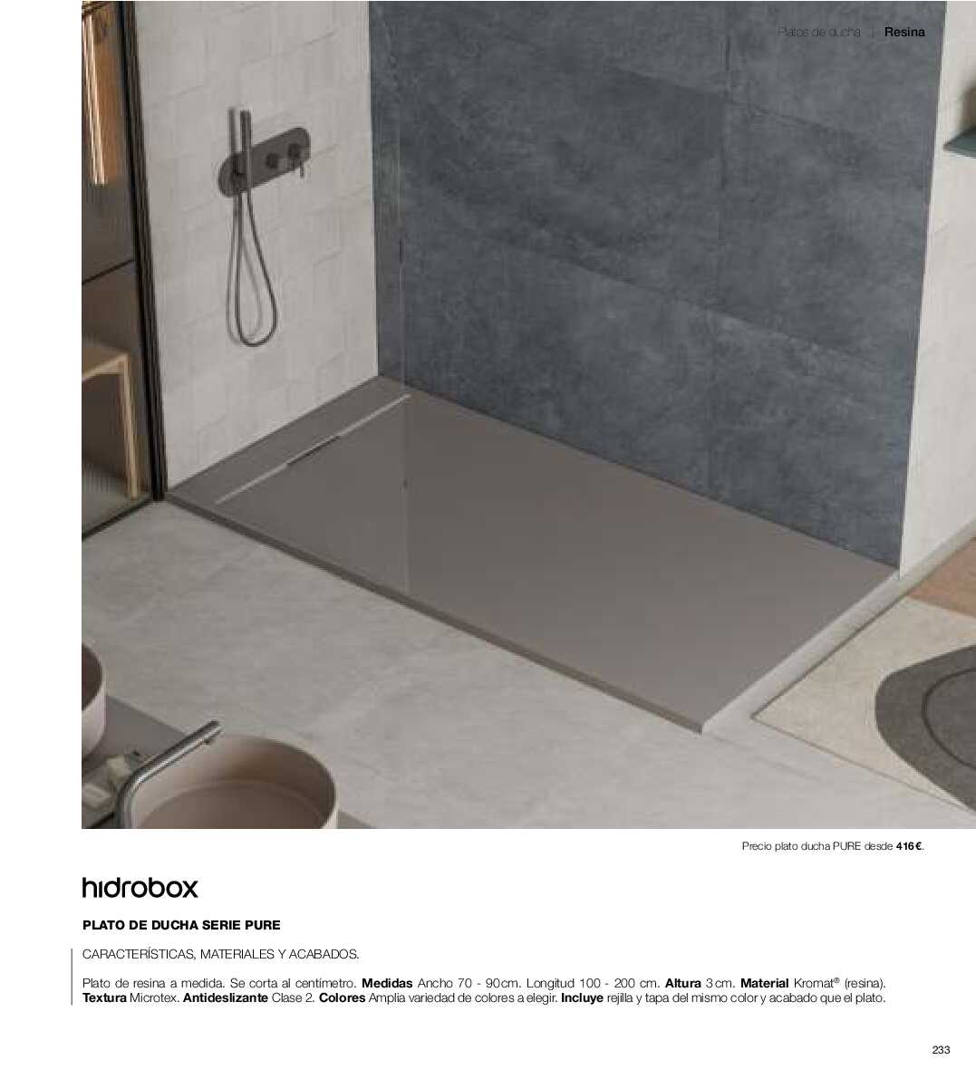 Catálogo de baños Gamma. Página 232