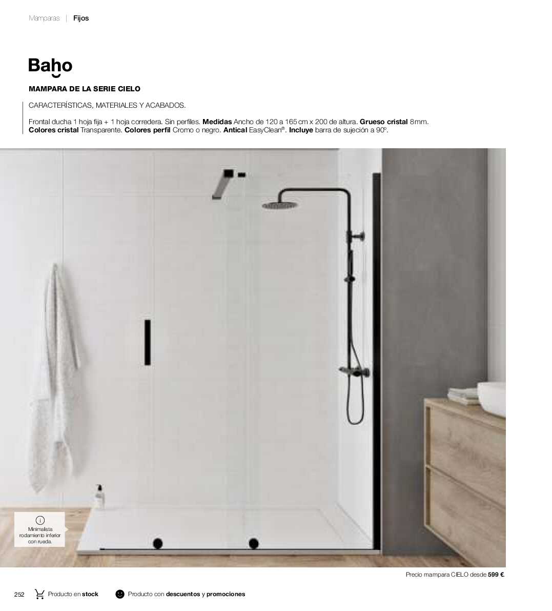 Catálogo de baños Gamma. Página 251