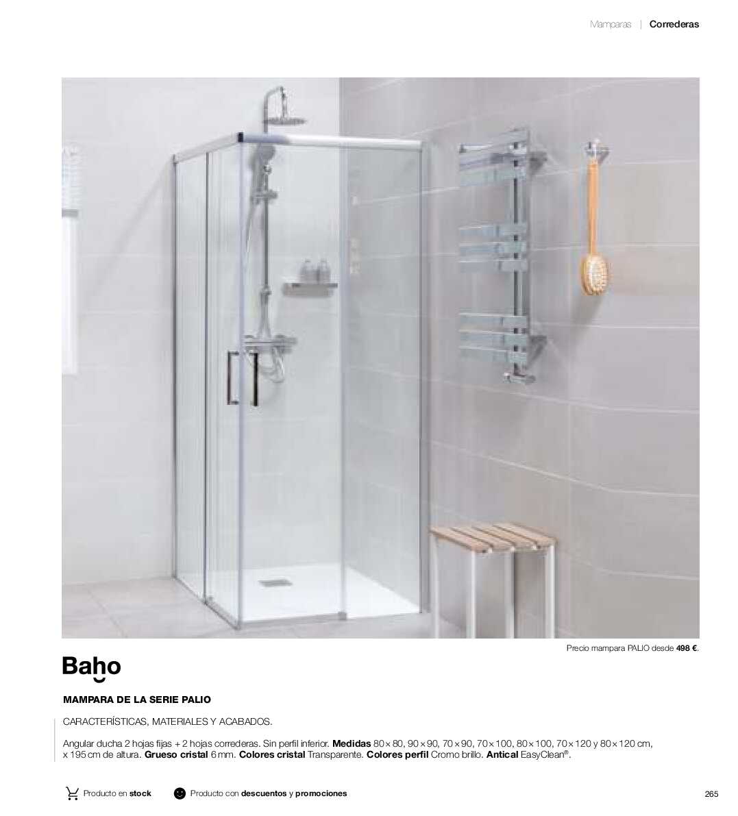 Catálogo de baños Gamma. Página 264