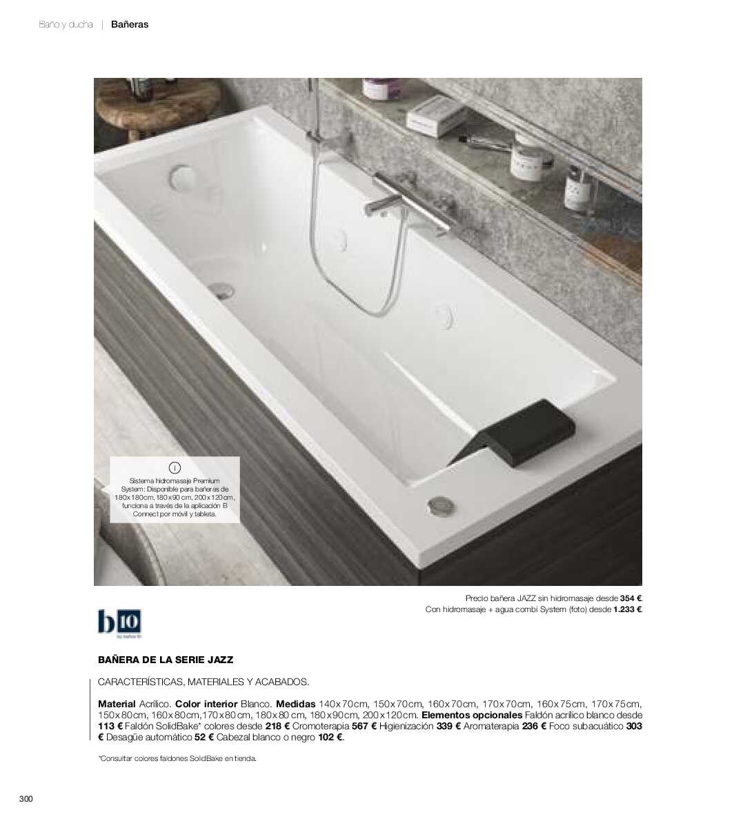 Catálogo de baños Gamma. Página 299