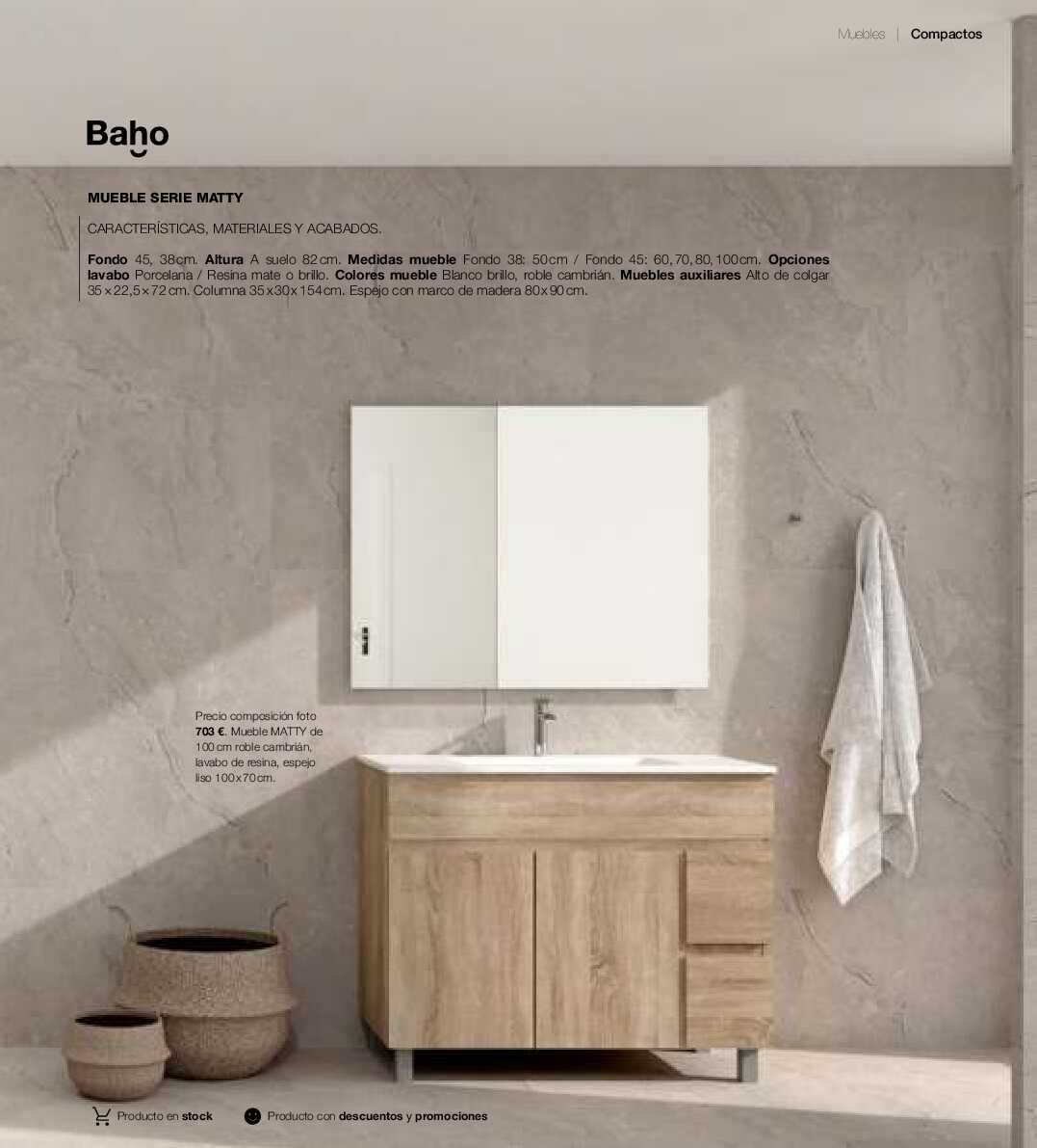 Catálogo de baños Gamma. Página 74