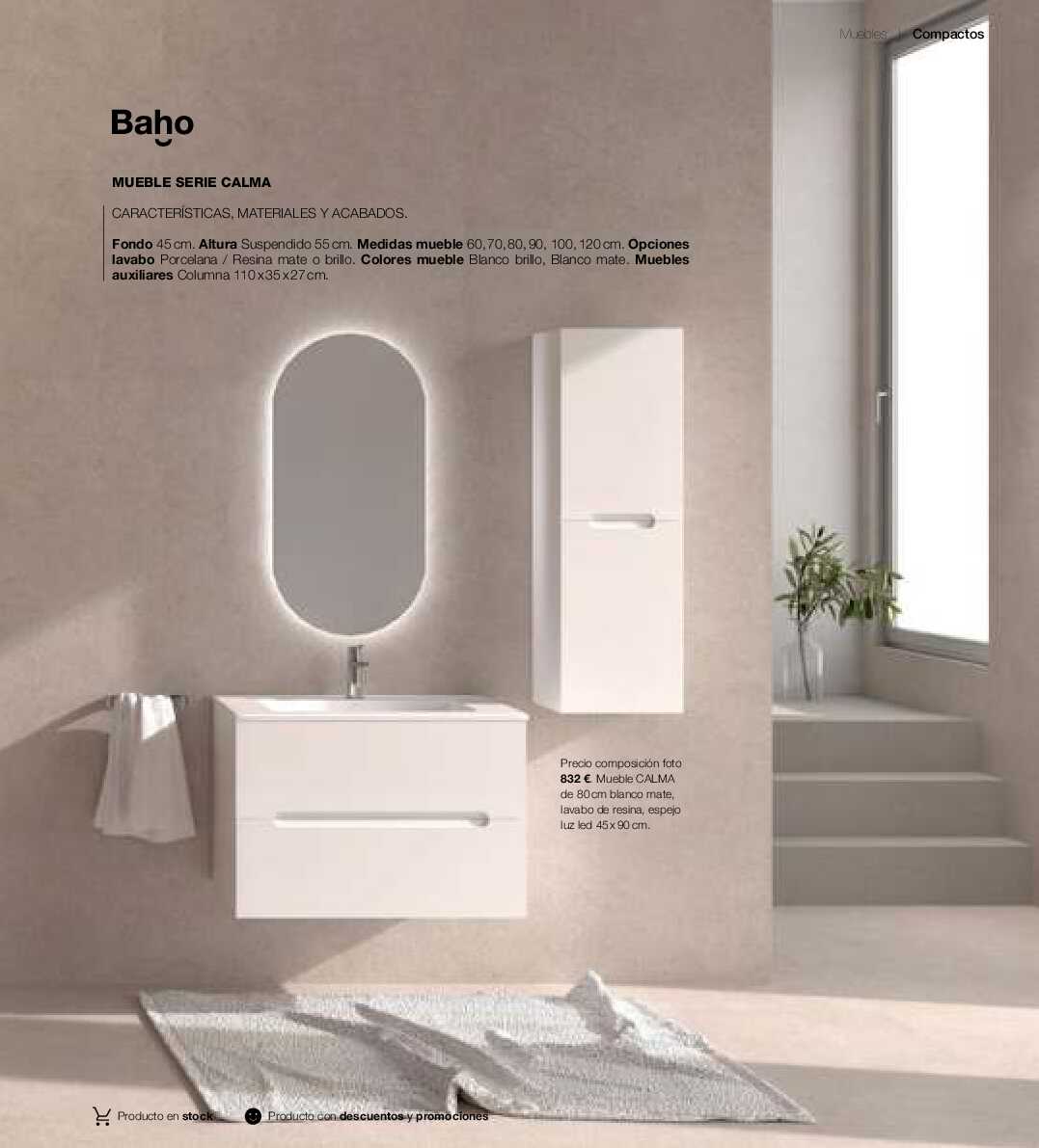 Catálogo de baños Gamma. Página 76
