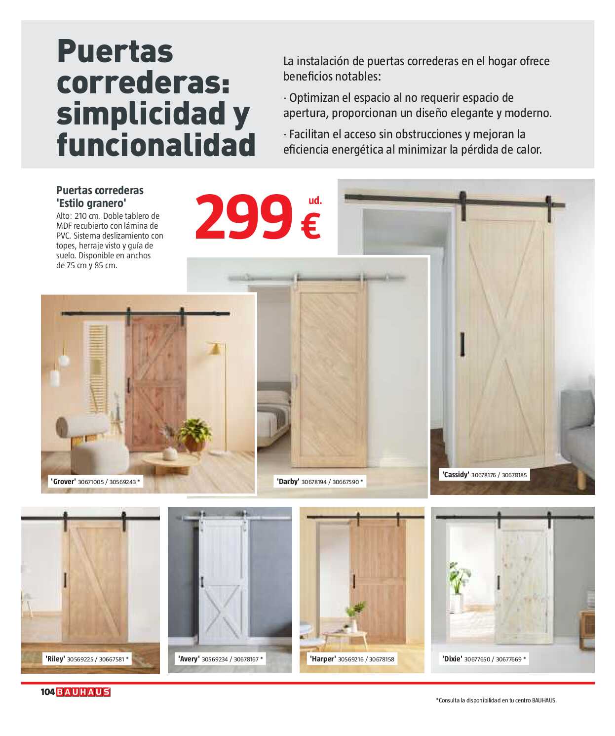 Reformas baños y cocina Bauhaus. Página 104