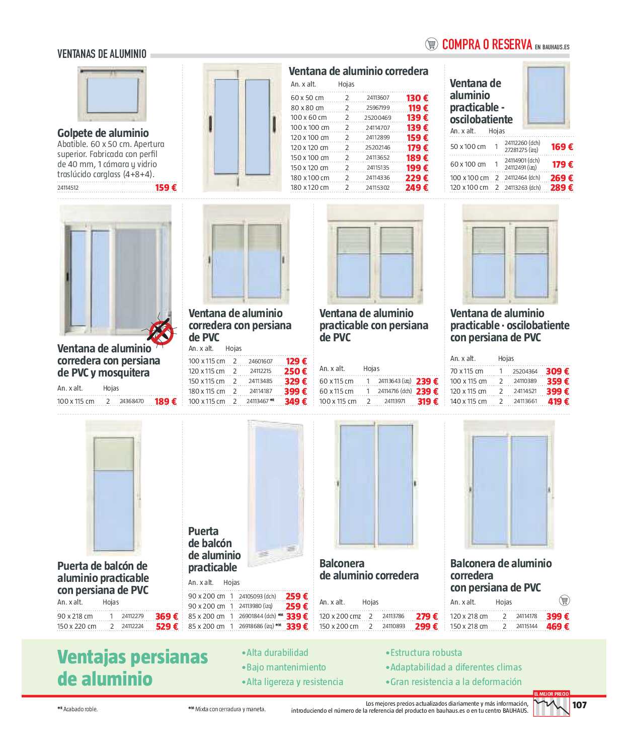 Reformas baños y cocina Bauhaus. Página 107