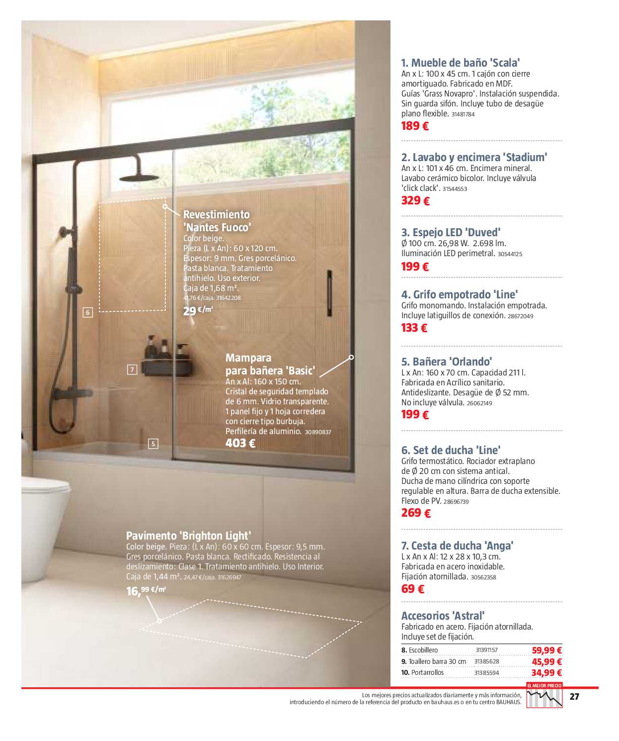 Reformas baños y cocina Bauhaus. Página 27