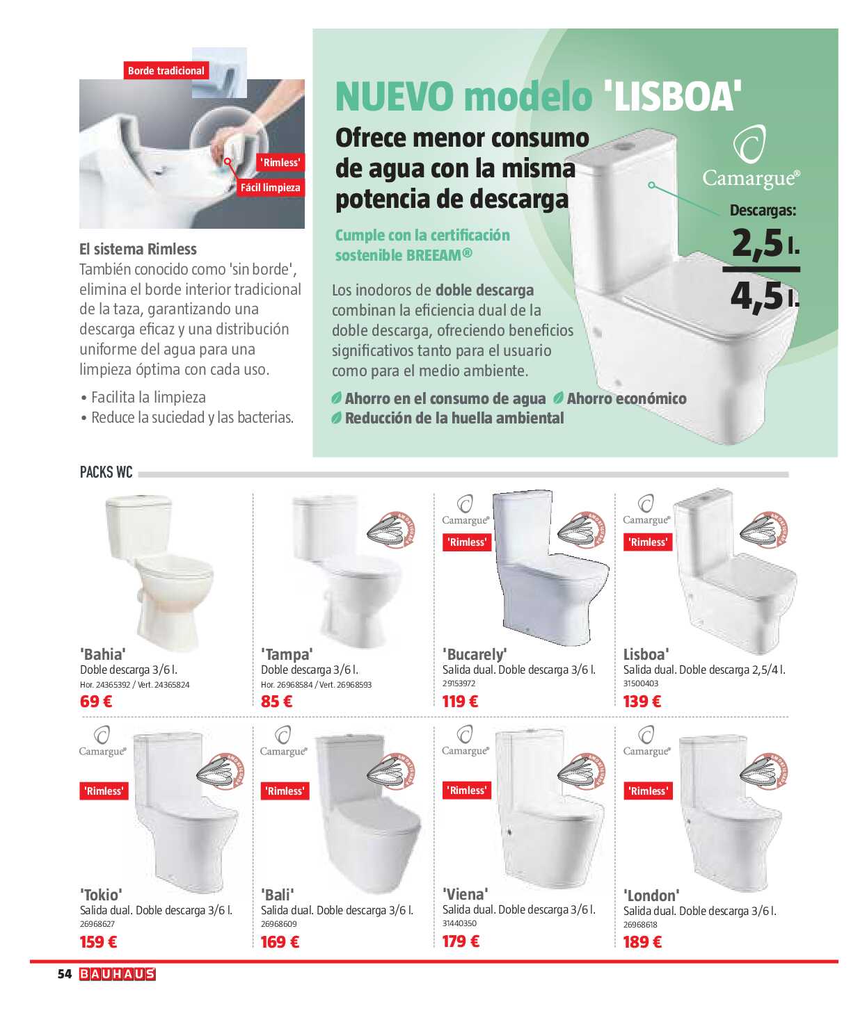 Reformas baños y cocina Bauhaus. Página 54