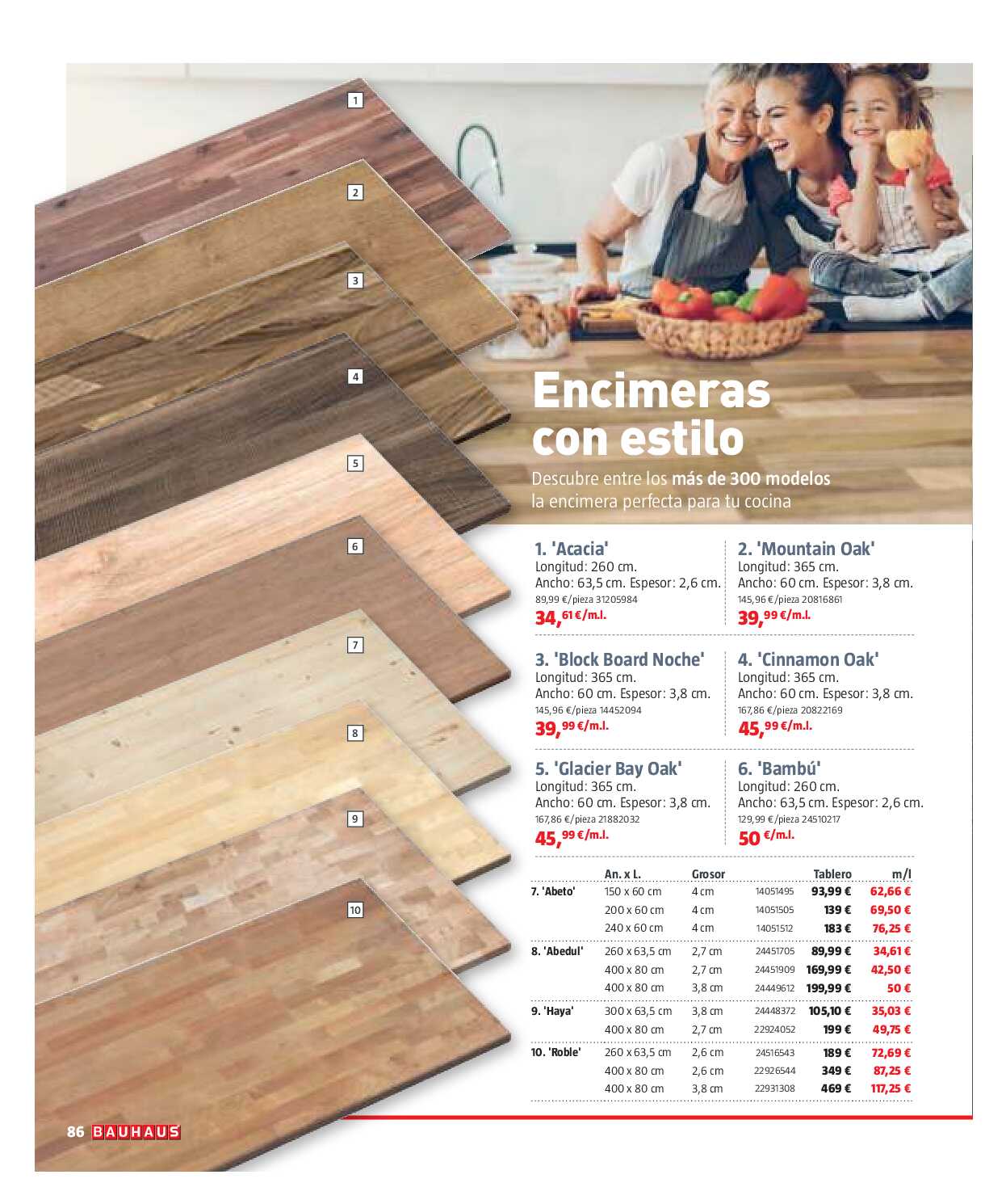 Reformas baños y cocina Bauhaus. Página 86