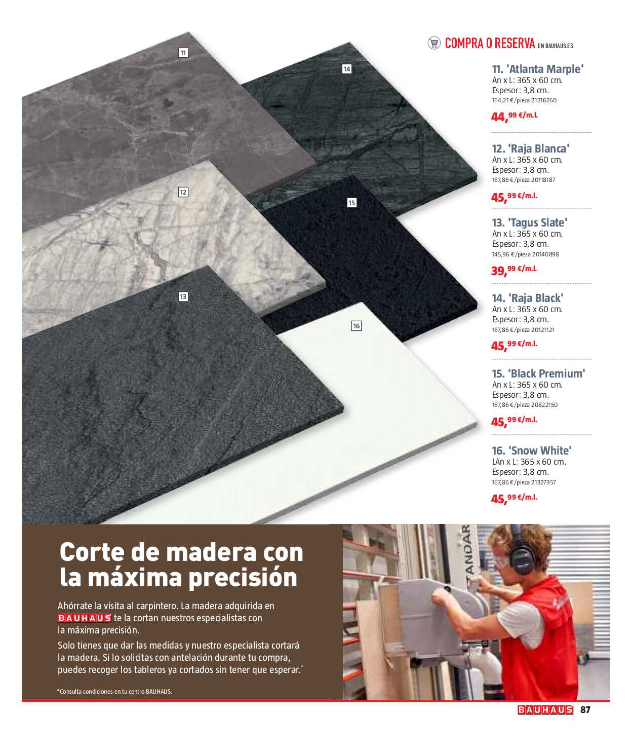 Reformas baños y cocina Bauhaus. Página 87