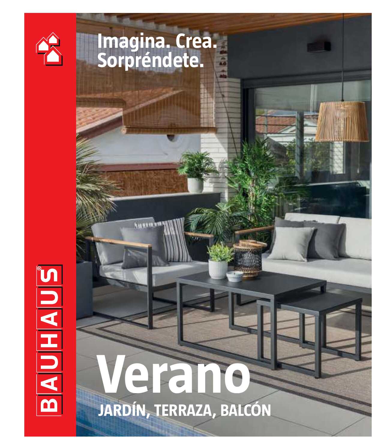Verano. Jardín, terraza, balcón Bauhaus. Página 01