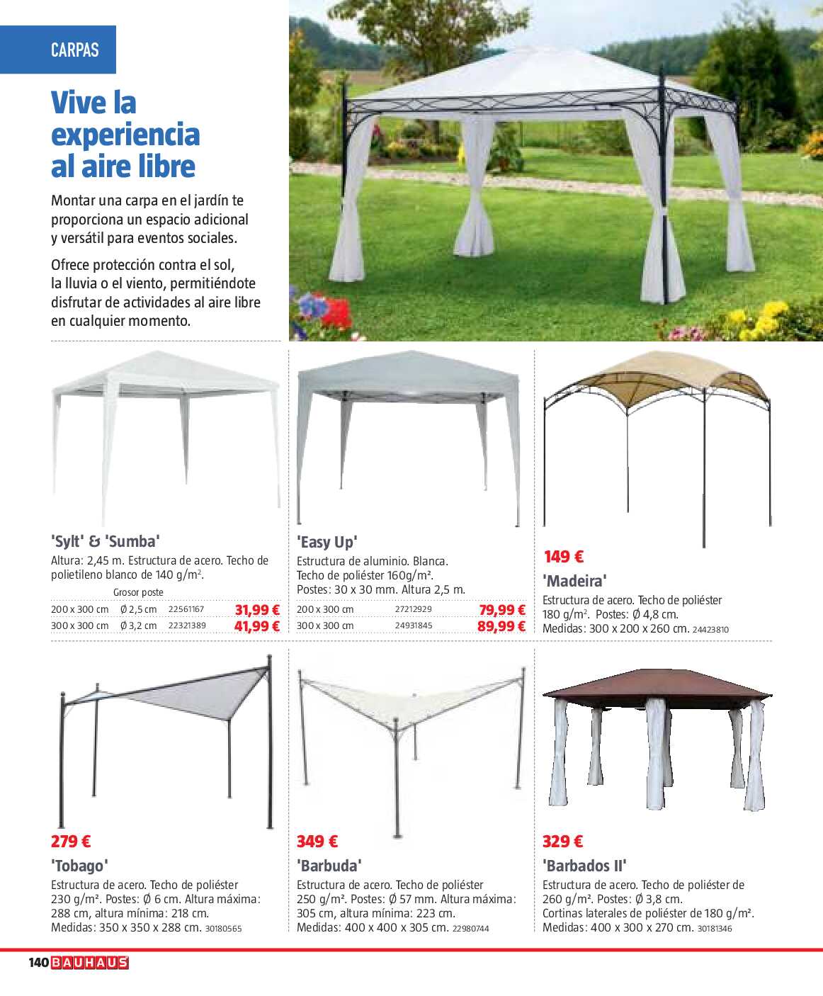 Verano. Jardín, terraza, balcón Bauhaus. Página 140