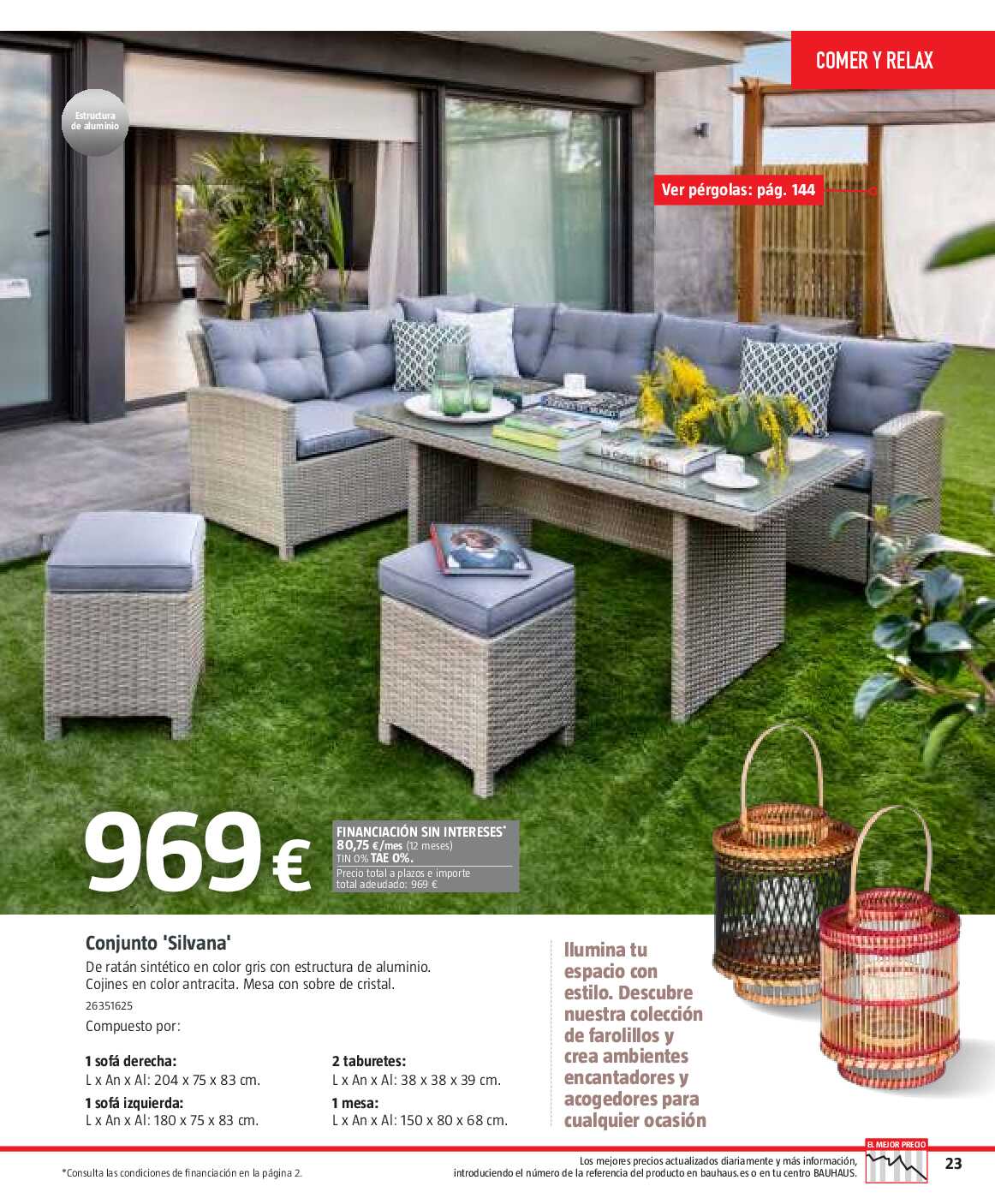 Verano. Jardín, terraza, balcón Bauhaus. Página 204