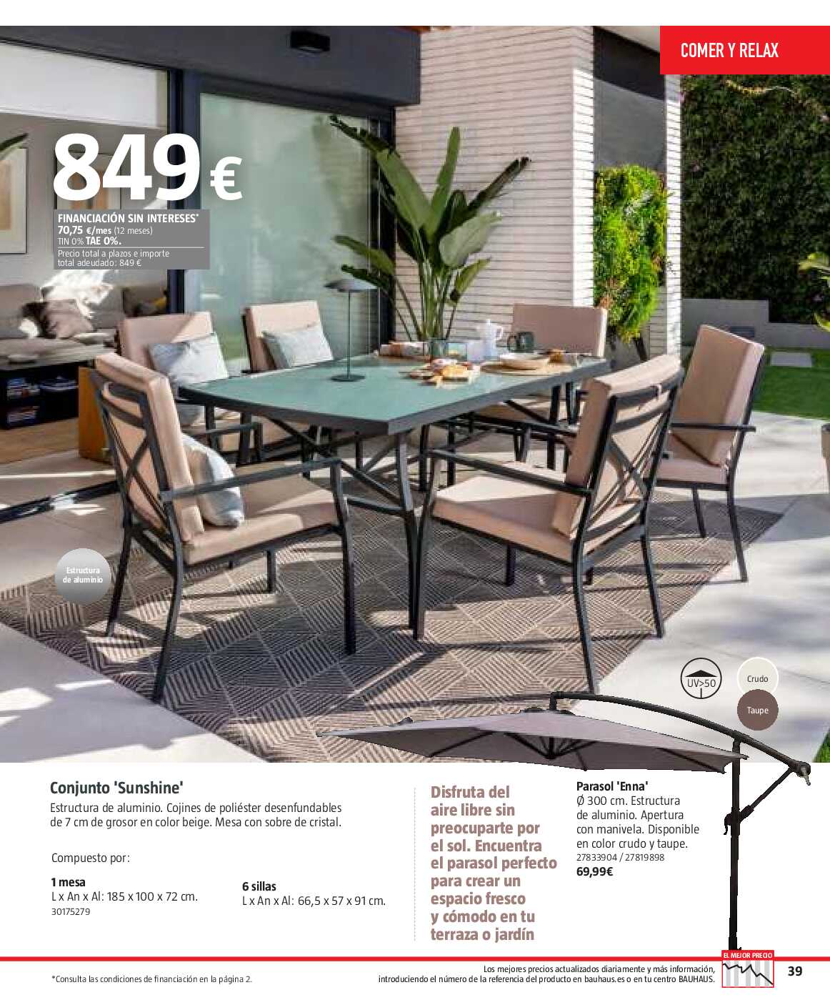 Verano. Jardín, terraza, balcón Bauhaus. Página 220