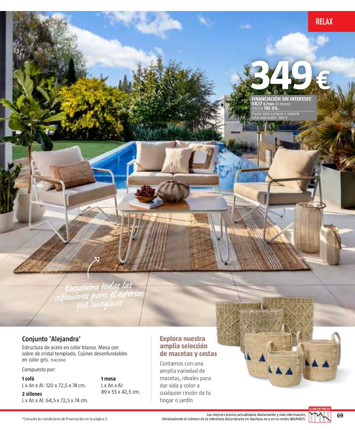 Verano. Jardín, terraza, balcón Bauhaus. Página 250