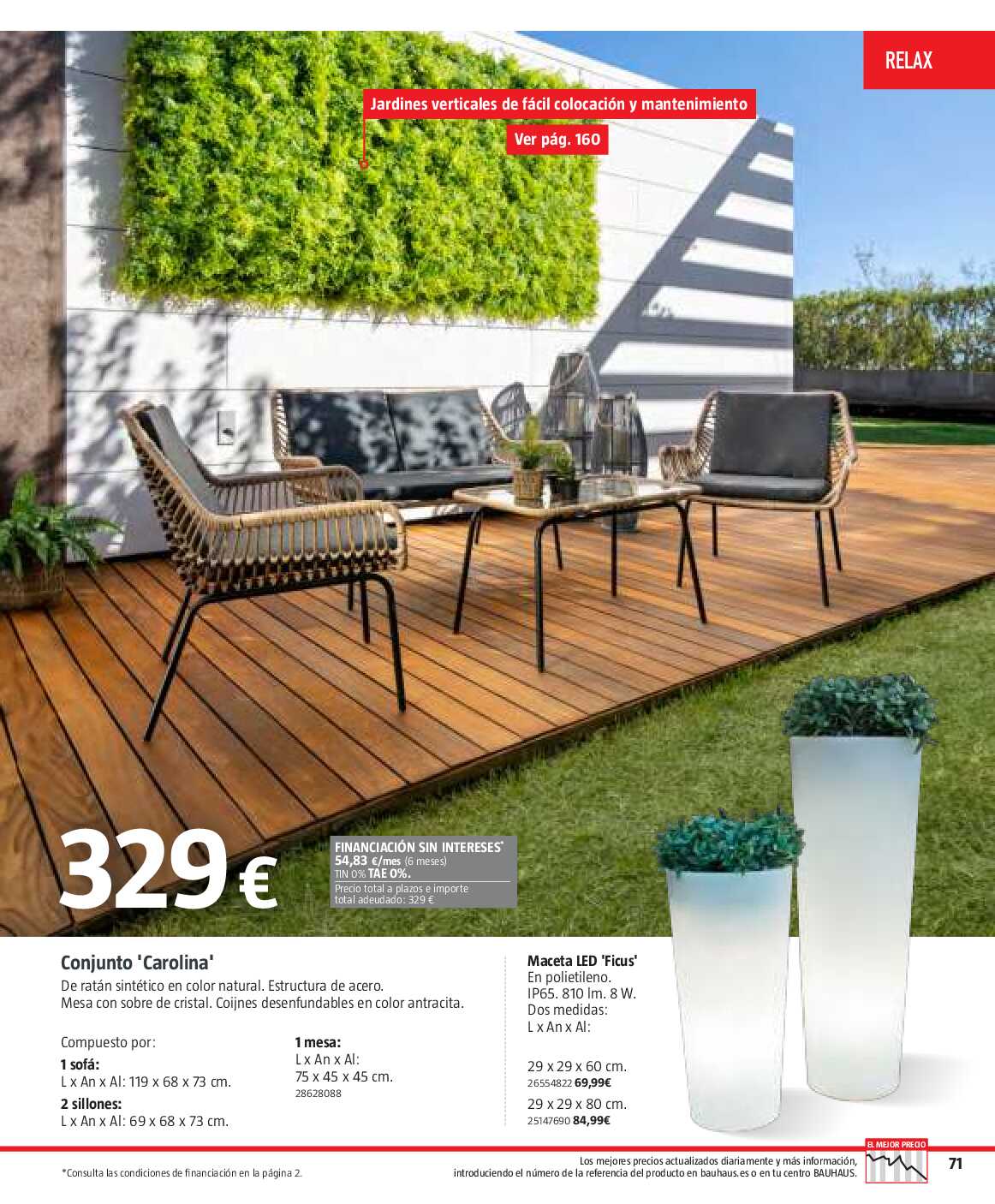 Verano. Jardín, terraza, balcón Bauhaus. Página 252