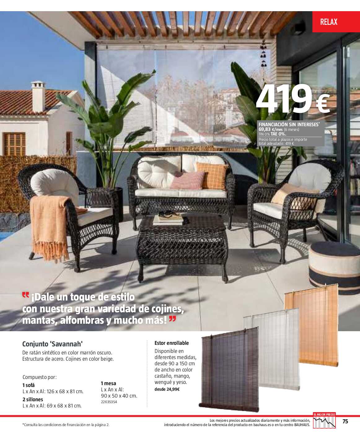 Verano. Jardín, terraza, balcón Bauhaus. Página 256