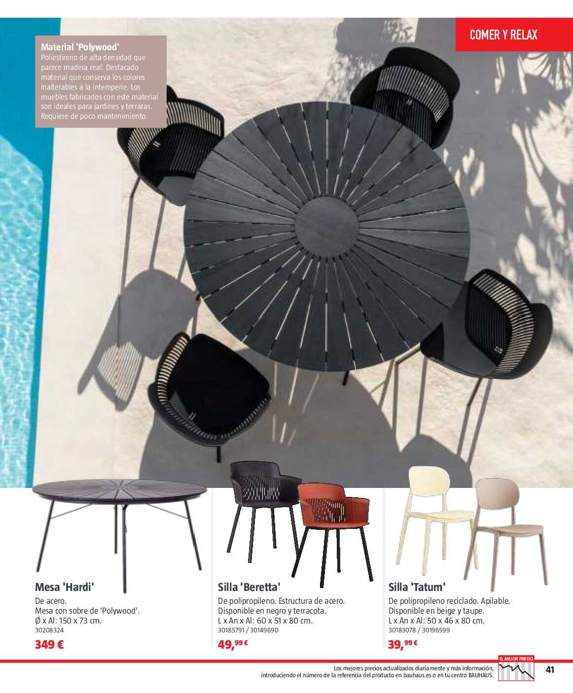 Verano. Jardín, terraza, balcón Bauhaus. Página 41