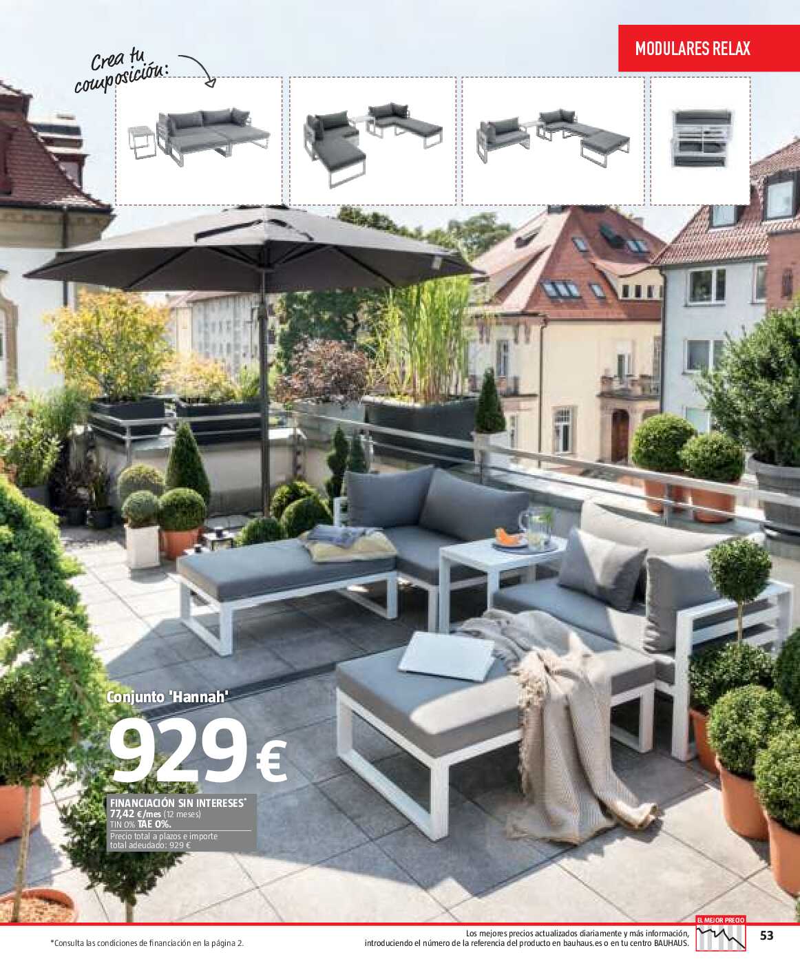 Verano. Jardín, terraza, balcón Bauhaus. Página 53