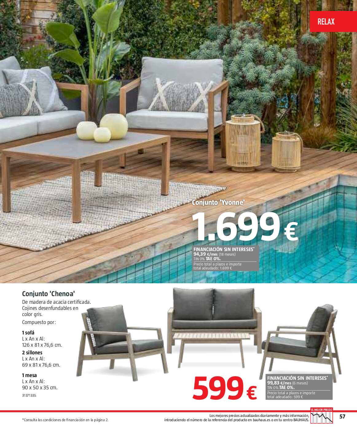 Verano. Jardín, terraza, balcón Bauhaus. Página 57