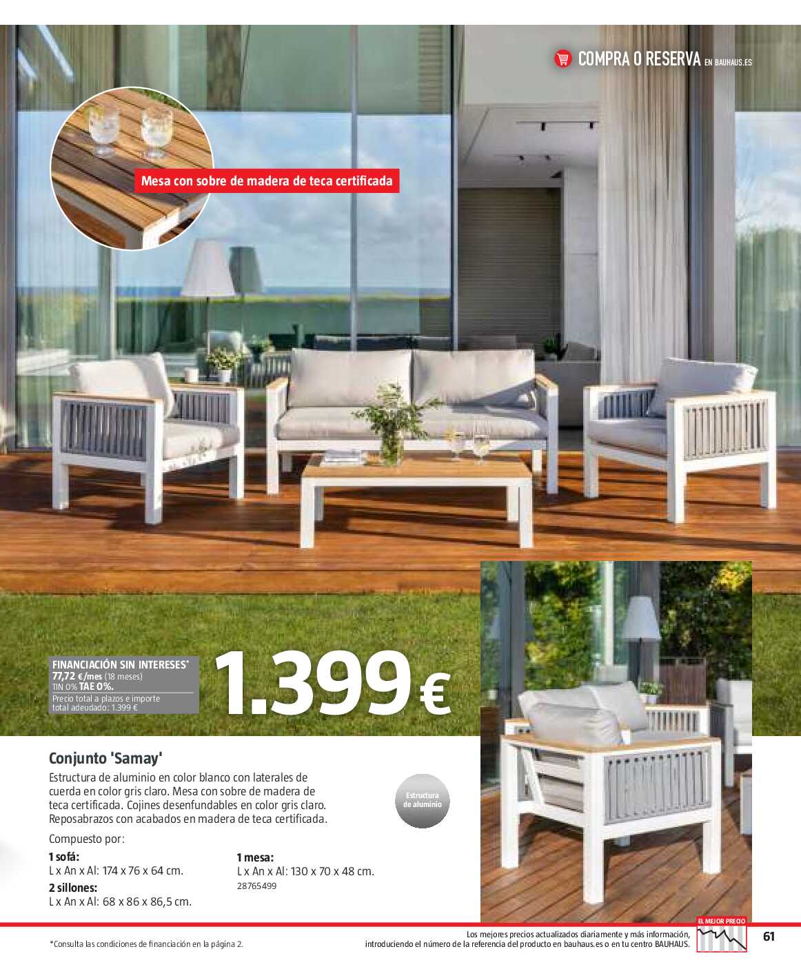 Verano. Jardín, terraza, balcón Bauhaus. Página 61