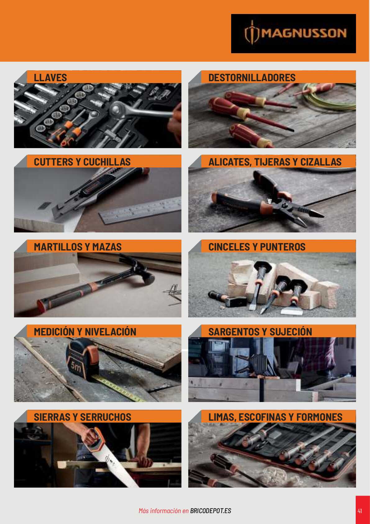 Catálogo de herramientas Brico Depot. Página 41