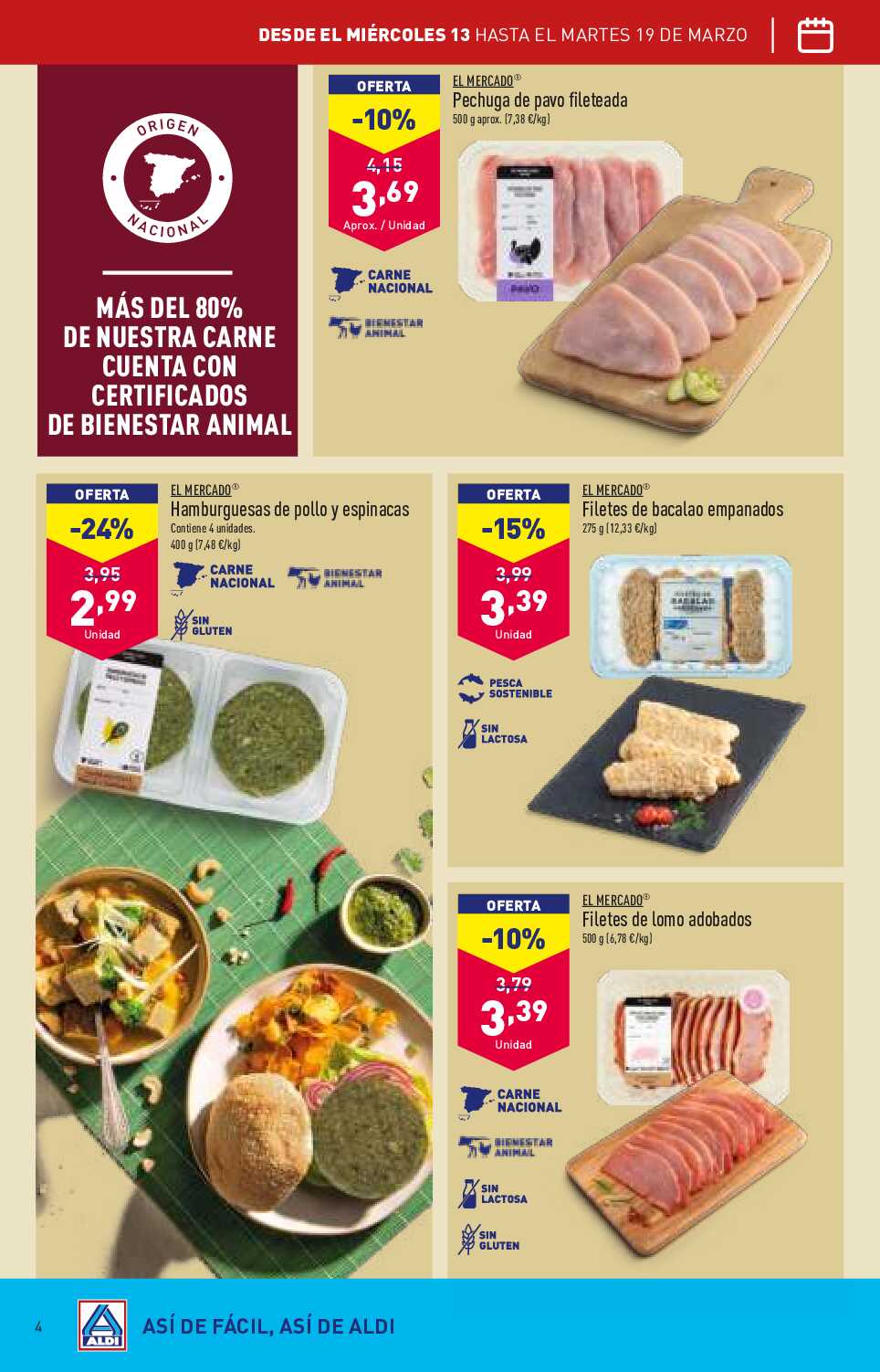 Folleto semanal Aldi. Página 04