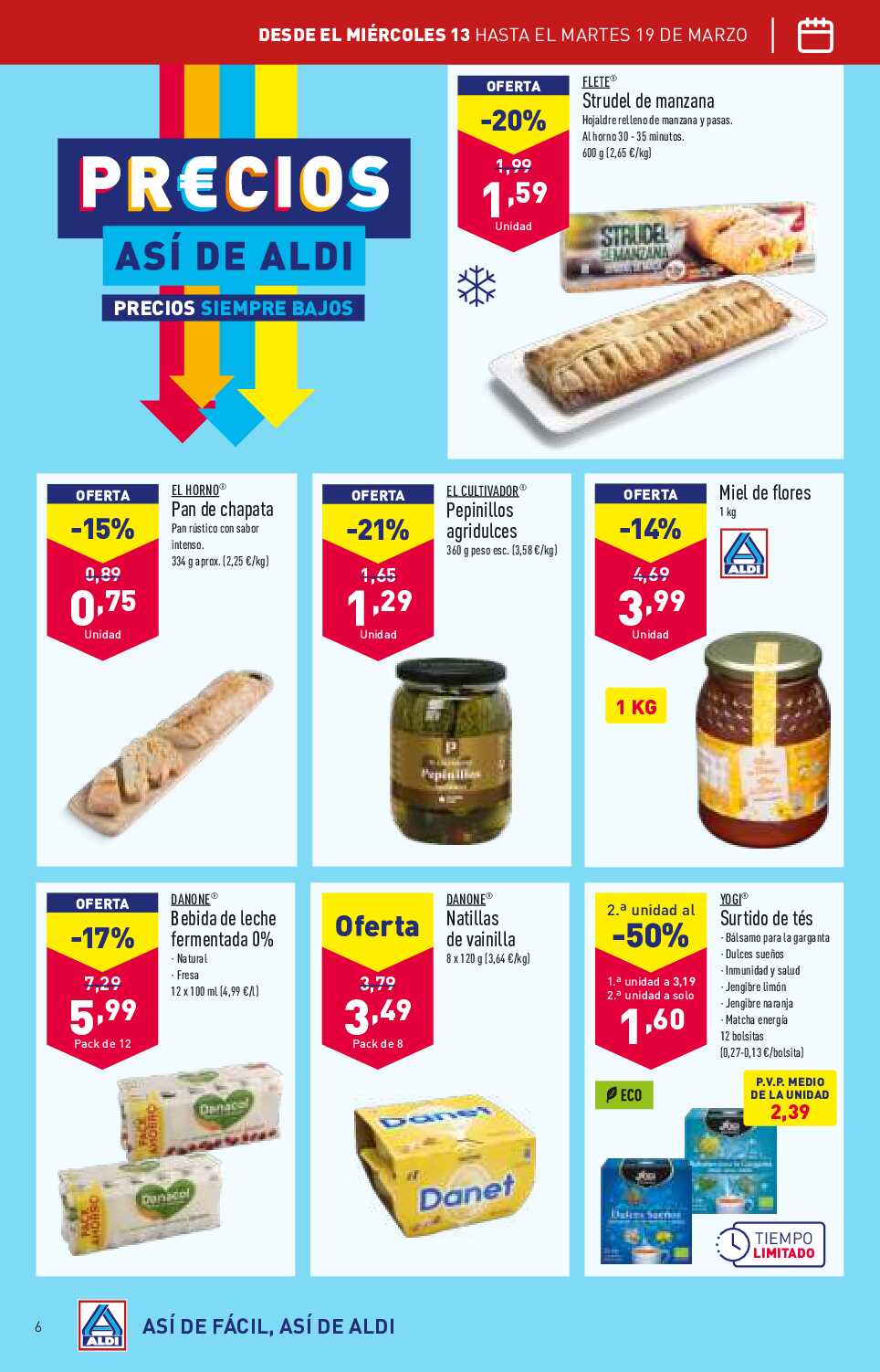 Folleto semanal Aldi. Página 06