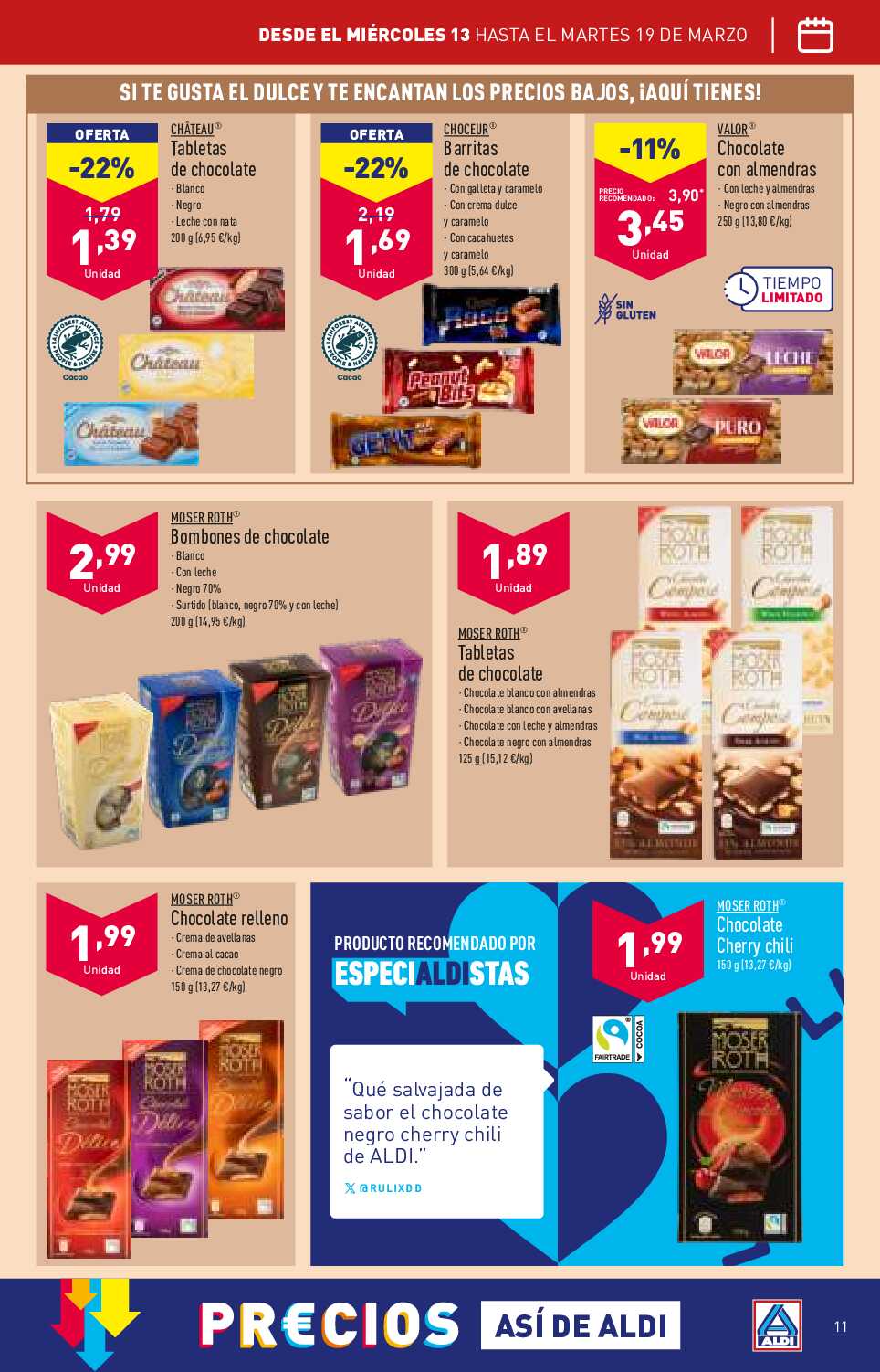 Folleto semanal Aldi. Página 11