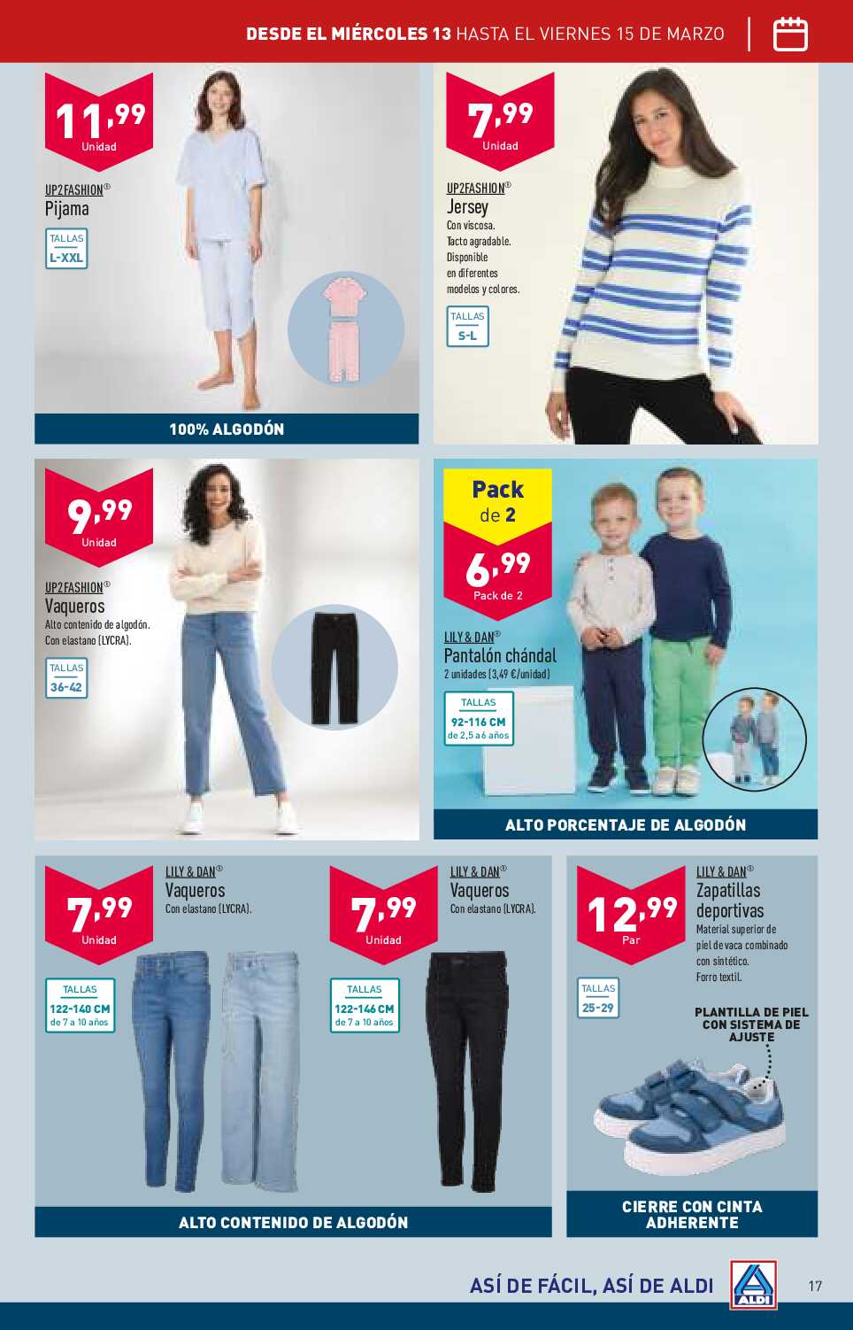 Folleto semanal Aldi. Página 17