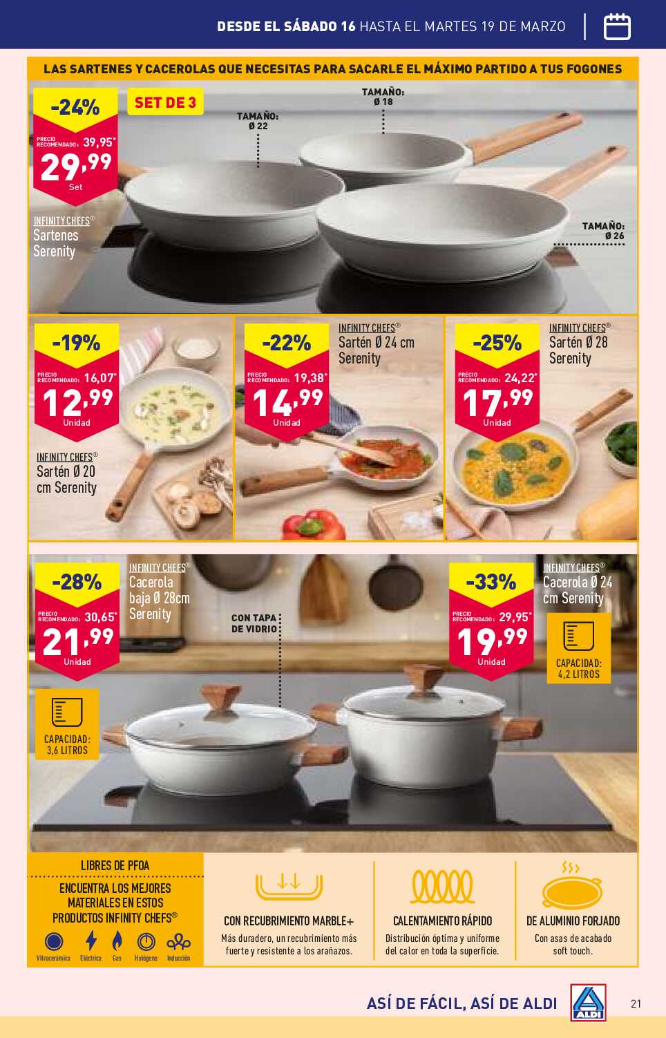 Folleto semanal Aldi. Página 21