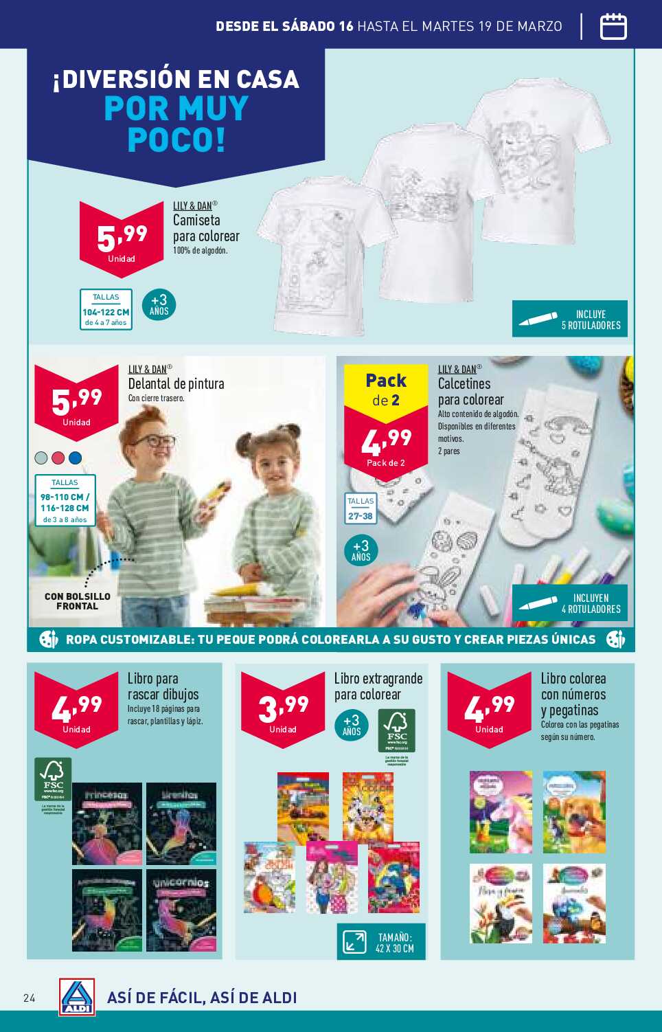 Folleto semanal Aldi. Página 24