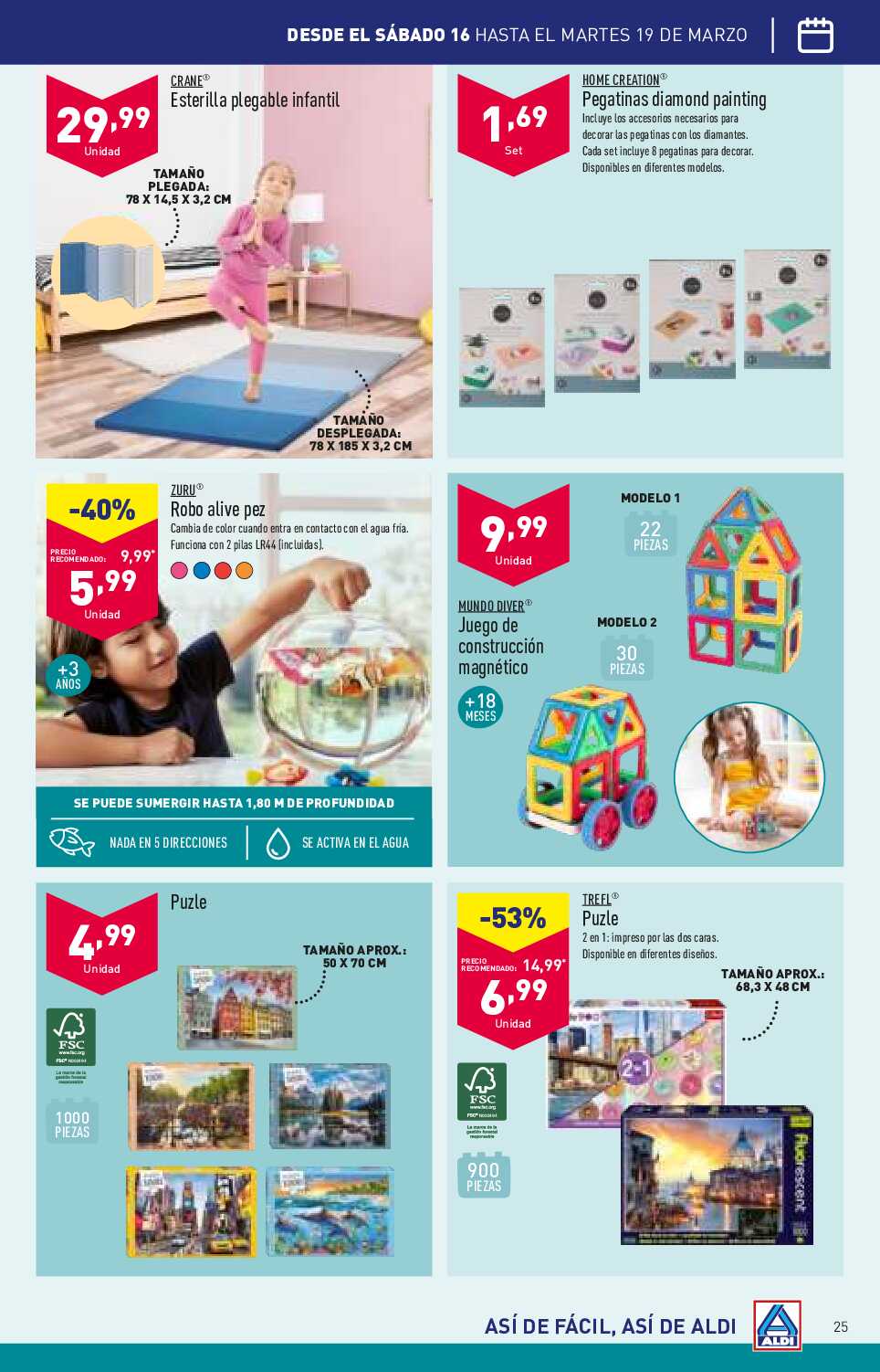 Folleto semanal Aldi. Página 25
