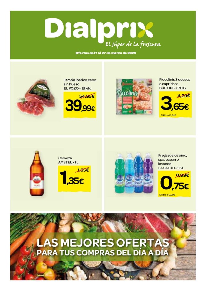 Ofertas supermercado Dialprix. Página de portada