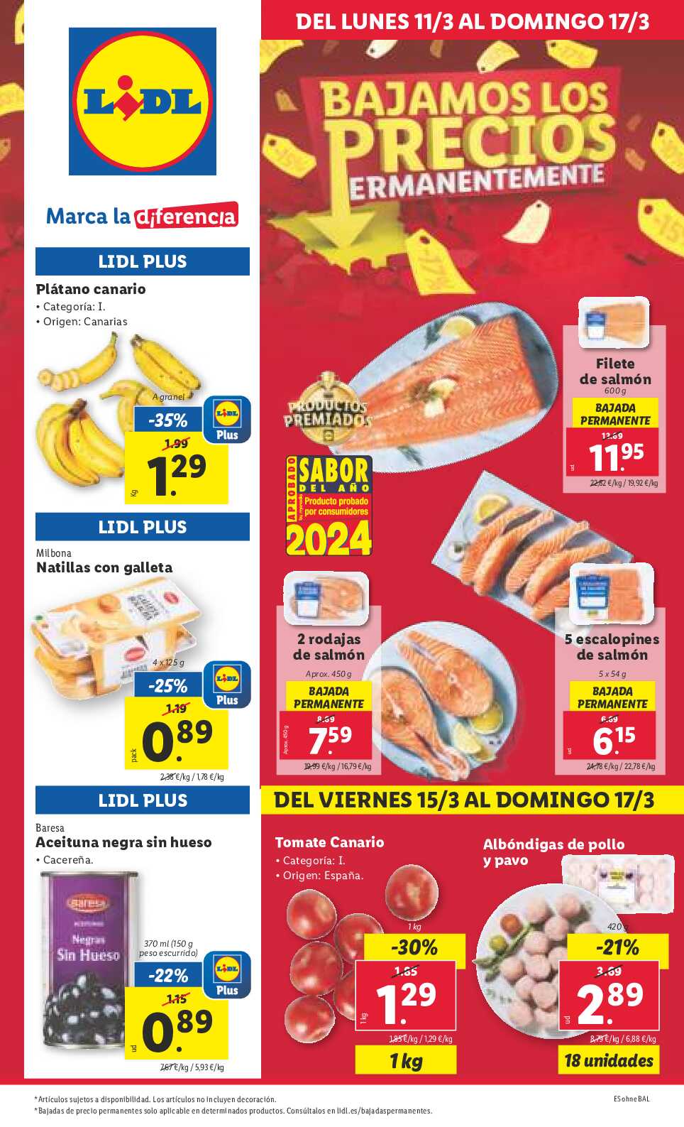 Folleto semanal Lidl. Página 01