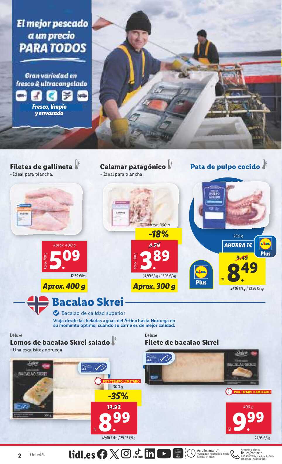 Folleto semanal Lidl. Página 02
