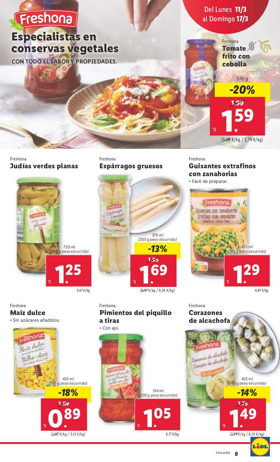 Folleto semanal Lidl. Página 09