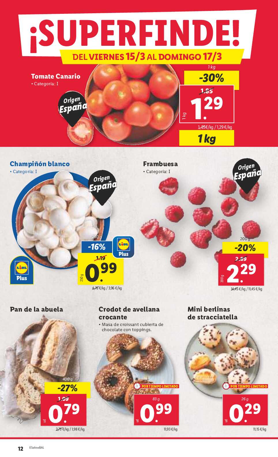 Folleto semanal Lidl. Página 12
