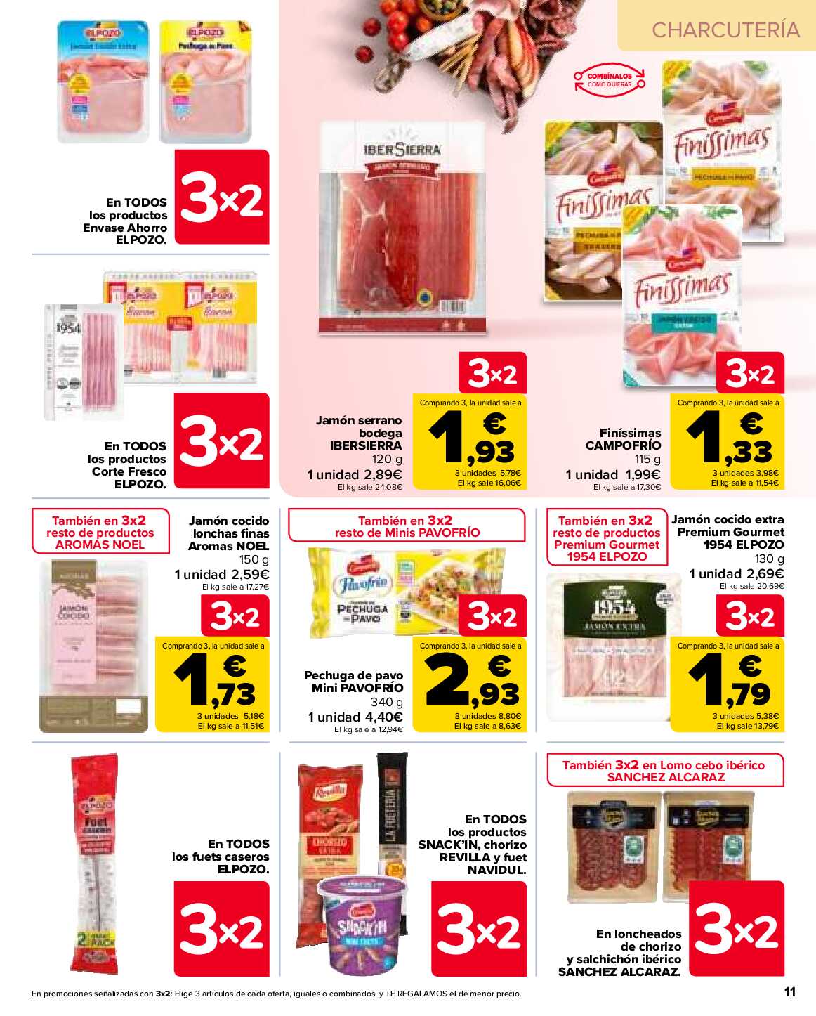 3x2 en más de 2.500 productos Carrefour. Página 11