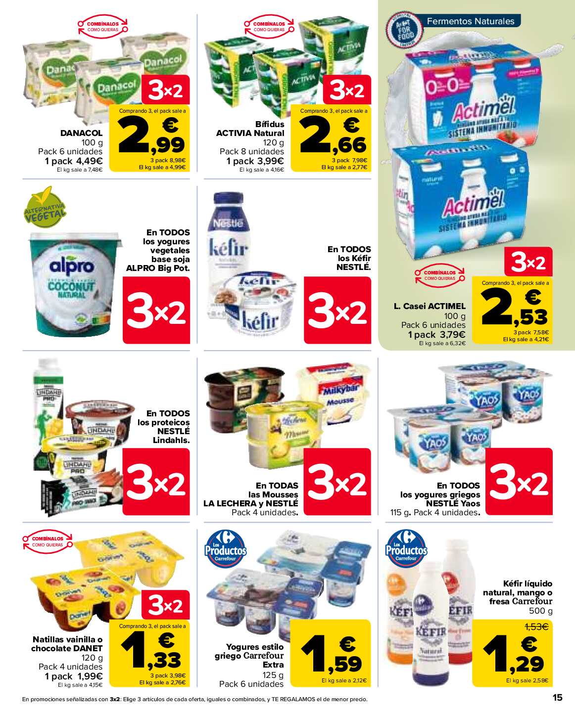 3x2 en más de 2.500 productos Carrefour. Página 15